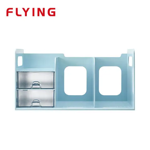 FLYING雙鶖 BR-1387 超大型創新書架 (附整理盒) 薄荷藍